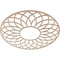 Ekena Millwork Cannes Wood Fretwork Pierced Ceiling Medallion, Alder, 36"OD x 12 1/4"ID x 3/8"T CMWP36X36X0375CNAL - alternate 4